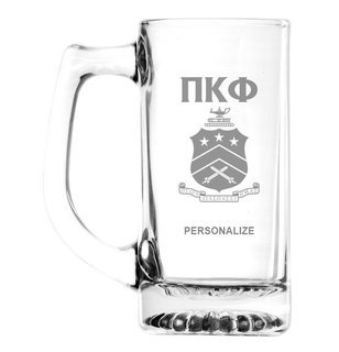 Pi Kappa Phi Glass Engraved Mug