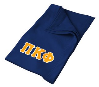 DISCOUNT-Pi Kappa Phi Twill Sweatshirt Blanket