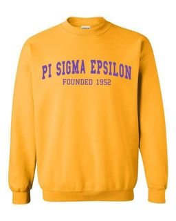 Pi Sigma Epsilon Fraternity Founders Crew Sweatshirt