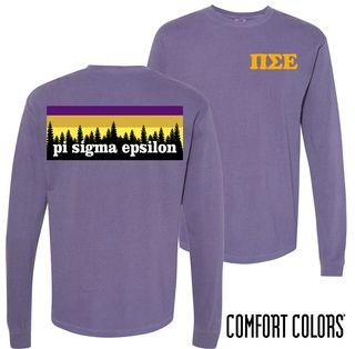 Pi Sigma Epsilon Outdoor Long Sleeve T-shirt - Comfort Colors