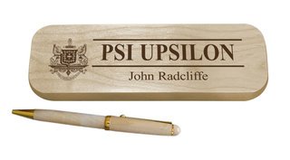Psi Upsilon Maple Wood Pen Set