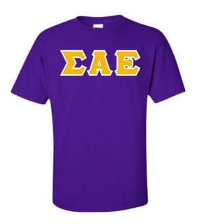 Sigma Alpha Epsilon SAE Fraternity Crest Twill Letter Hooded Sweatshirt
