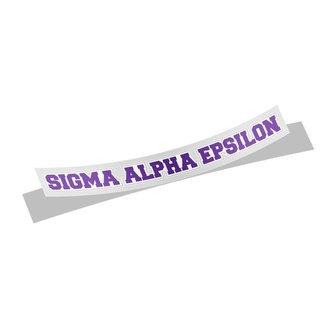 Sigma Alpha Epsilon Long Window Sticker