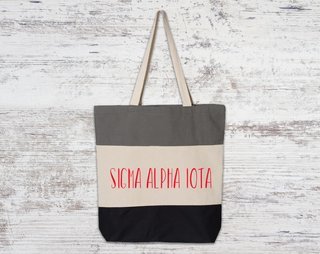 Sigma Alpha Iota Tri Color Tote Bag