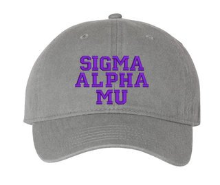 Sigma Alpha Mu Pigment Dyed Baseball Cap