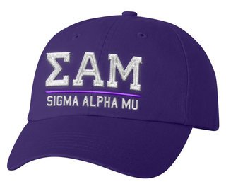 Sigma Alpha Mu Old School Greek Letter Hat