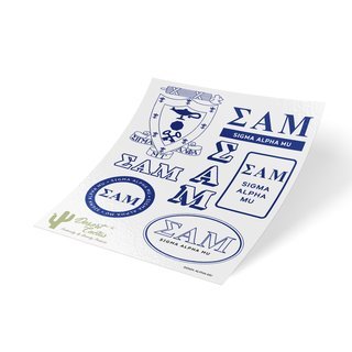 Sigma Alpha Mu Traditional Sticker Sheet