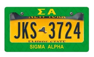 Sigma Alpha New License Plate Frame