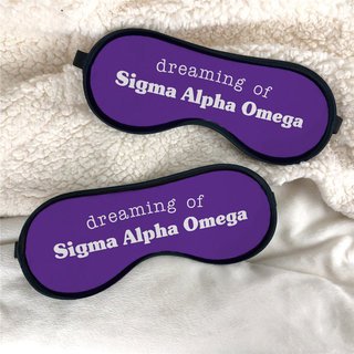Sigma Alpha Omega Sweet Dreams Eye Mask