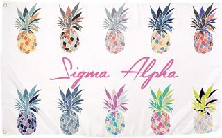 Sigma Alpha Pineapple Flag