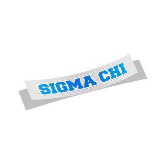 Sigma Chi Long Window Sticker