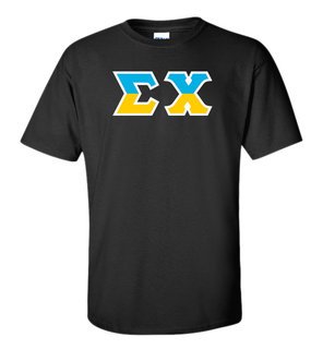 Sigma Chi Two Tone Greek Lettered T-Shirt