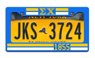 Sigma Chi Year License Plate Frame