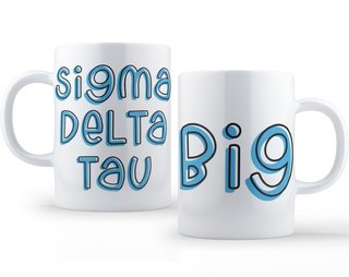 Sigma Delta Tau Bubble Big Sister Mug