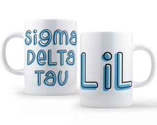 Sigma Delta Tau Bubble Little Sister Mug