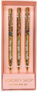 Sigma Delta Tau Glitter Pens (Set of 3)