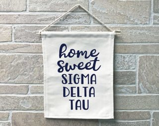 Sigma Delta Tau Home Sweet Home Banner