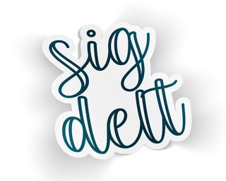 Sigma Delta Tau Kem Sticker