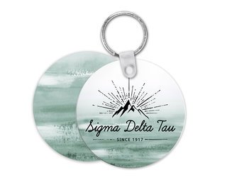 Sigma Delta Tau Mountain Key Chain