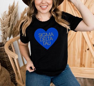 Sigma Delta Tau Tiffany Heart T-Shirt