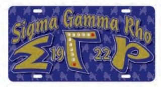 Sigma Gamma Rho D9 Founders License Plates