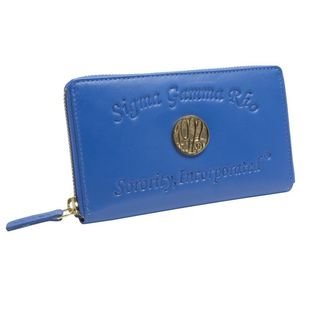 Sigma Gamma Rho Embossed Soft Leather Wallet
