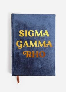 Sigma Gamma Rho Velvet Notebook