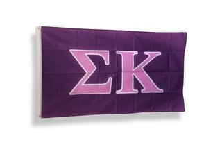 Sigma Kappa Big Greek Letter Flag
