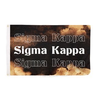 Sigma Kappa Bleach Wash Flag