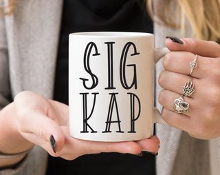Sigma Kappa Inline Coffee Mug