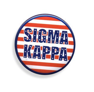 Sigma Kappa Patriotic USA Button