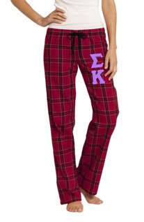 Sigma Kappa Women's Flannel Plaid Pant - PJ's