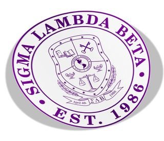 Sigma Lambda Beta Circle Crest - Shield Decal