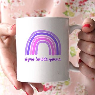Sigma Lambda Gamma Rainbow Coffee Mug