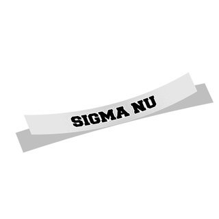 Sigma Nu Long Window Sticker