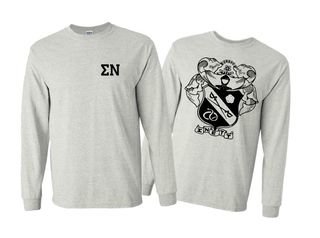 Sigma Nu World Famous Crest - Shield Long Sleeve T-Shirt- $24.95!