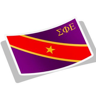 Sigma Phi Epsilon Flag Decal Sticker