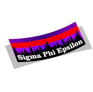 Sigma Phi Epsilon Mountain Decal Sticker