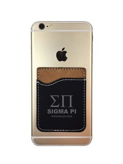 Sigma Pi Leatherette Phone Wallet