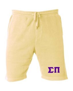 Sigma Pi Pigment-Dyed Fleece Shorts