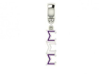 Sigma Sigma Sigma Color Filled Stainless Lavaliere Necklace - ON SALE!