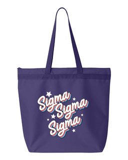 Sigma Sigma Sigma Flashback Tote Bag