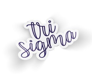 Sigma Sigma Sigma Kem Sticker
