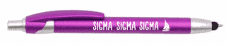 Sigma Sigma Sigma Retractable Stylus Pen