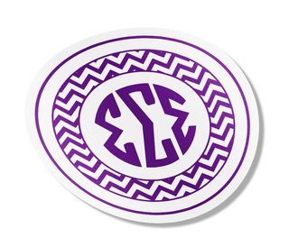 Sigma Sigma Sigma Sorority Monogram Bumper Sticker