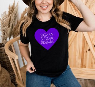 Sigma Sigma Sigma Tiffany Heart T-Shirt