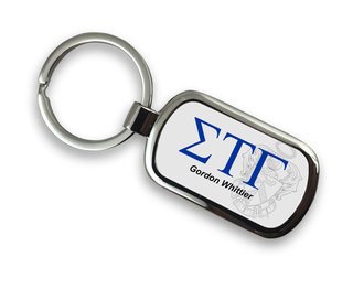 Sigma Tau Gamma Chrome Crest - Shield Key Chain