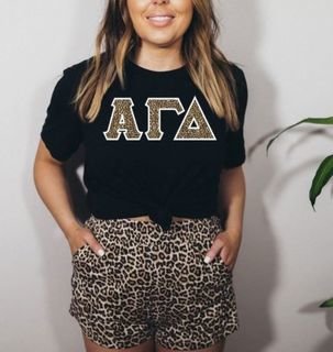 Sorority Lettered Twill Shirts
