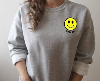 Sorority Smiley Face Crewneck Sweatshirt