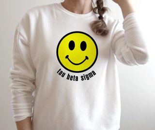 Tau Beta Sigma Smiley Face Crewneck Sweatshirt